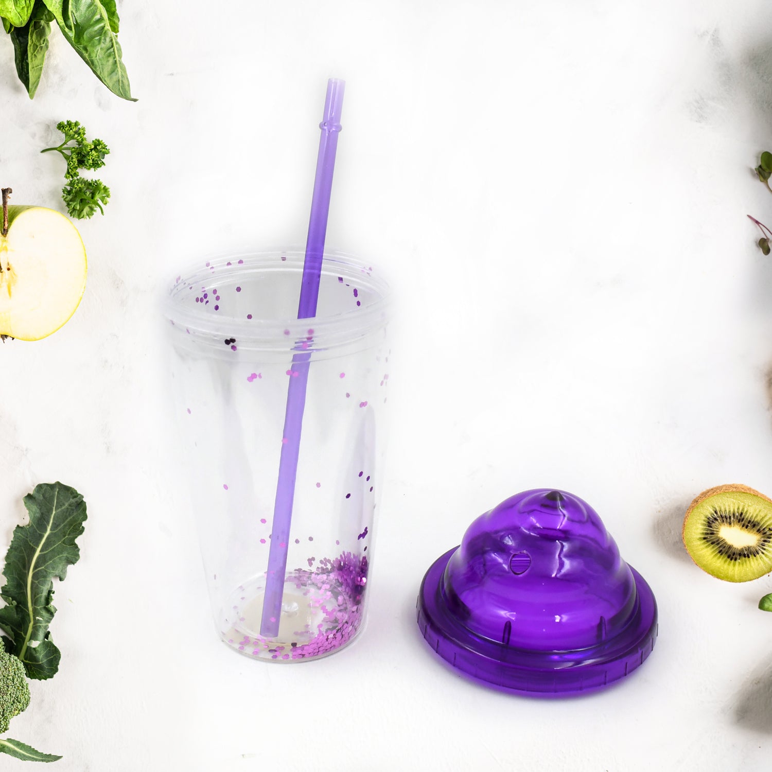 High Quality Plastic Creative Cold Drink Cup / Tumble, Reusable Tea Coffee Tumbler with Lid and Straw, Double Wall Plastic Drinking Sport Bottle, Travel Tumbler (1 Pc / Mix Color) High Quality Plastic Creative Cold Drink Cup / Tumble, Reusable Tea Coffee Tumbler with Lid and Straw, Double Wall Plastic Drinking Sport Bottle, Travel Tumbler (1 Pc / Mix Color)